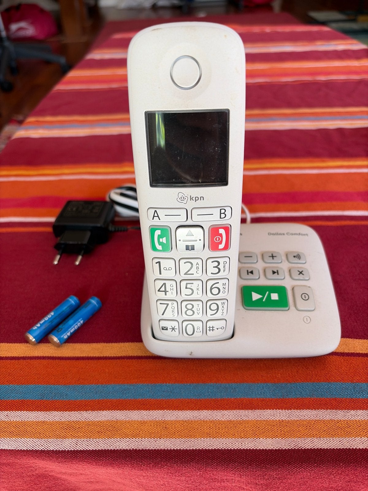 KPN Dallas Comfort draadloze huistelefoon, Ophalen of Verzenden, Gebruikt, 1 handset