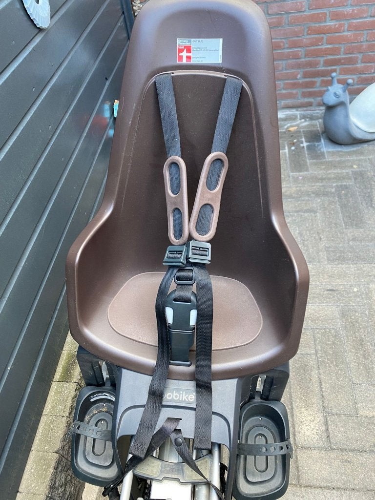 Fietsstoeltje Bobike achter, Achterzitje, Voetsteuntjes, Zo goed als nieuw, Ophalen