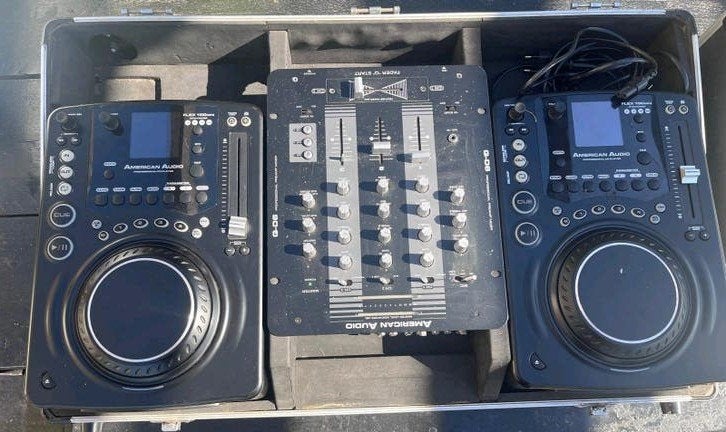 Dj-set, draaitafel met versterker en 2 boxen, Ophalen, Gebruikt, Dj-set, Overige merken