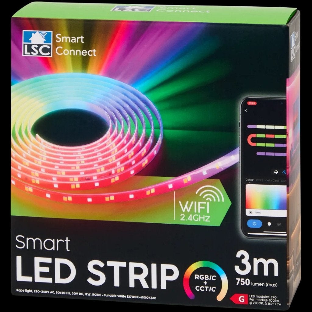 LSC Smart Connect slimme RGB ledstrip  750 lumen | 3 meter, Huis en Inrichting, Lampen | Losse lampen, Ophalen, Nieuw, Overige fittingen