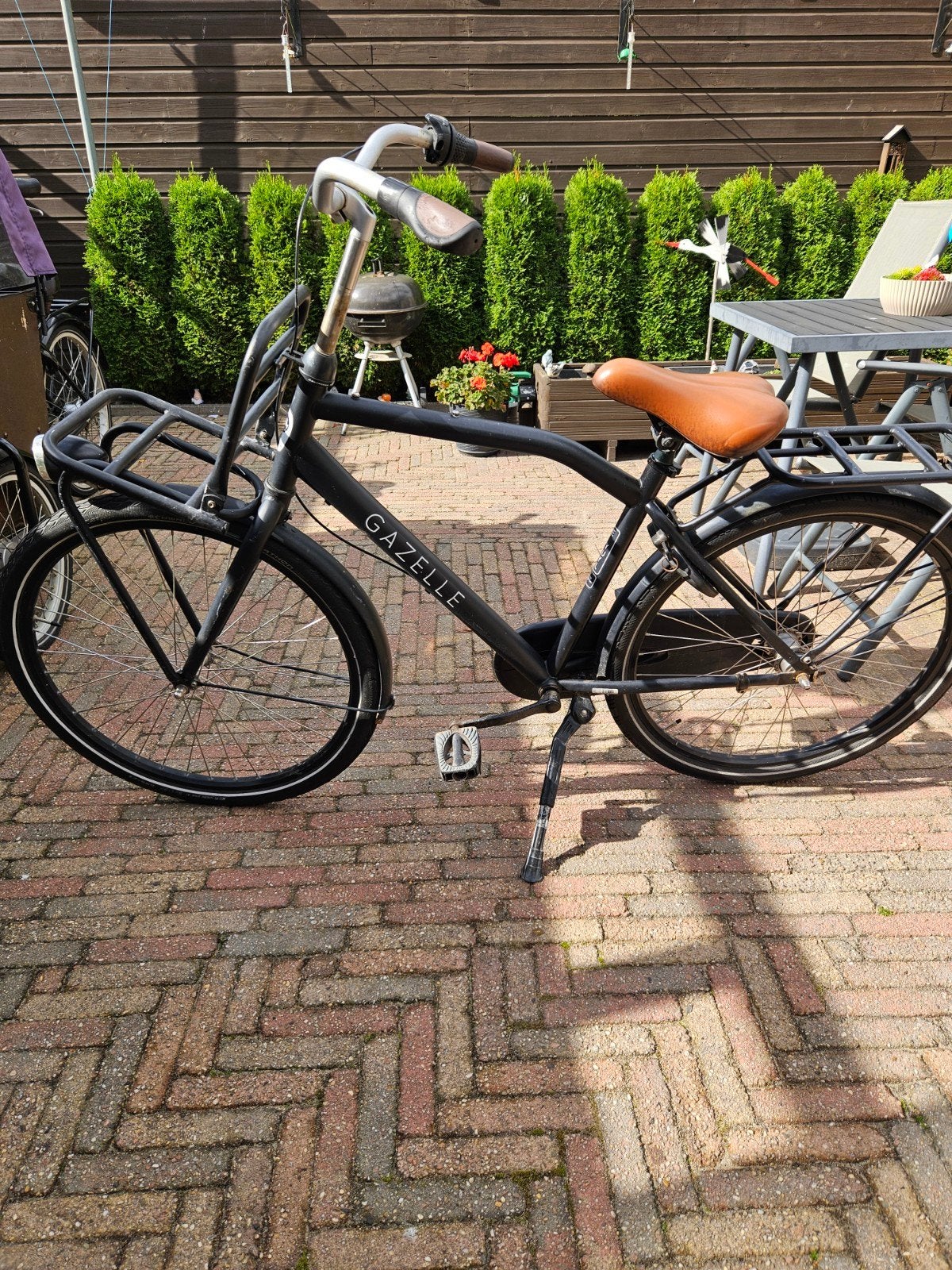 Gazelle Transportfiets 26 inch - Goed onderhouden, Ophalen, Gebruikt, Velgrem, 47 tot 50 cm