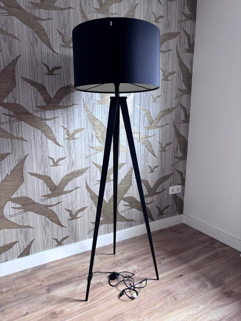 Zuiver tripod vloerlamp zwart, Ophalen, Gebruikt, Metaal, 150 tot 200 cm