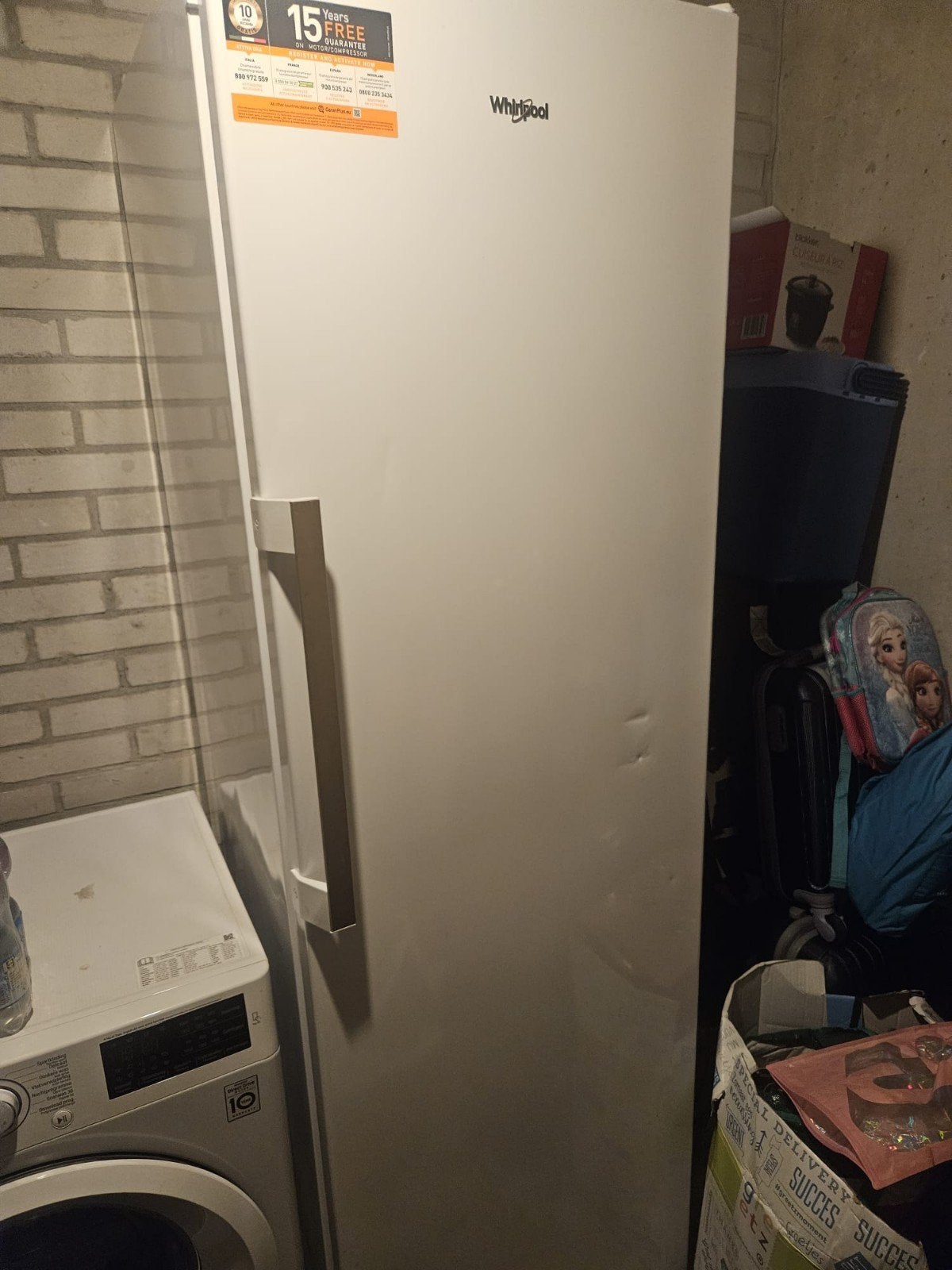 Whirlpool UW8 F1C WB NF Vriezer - Zo goed als nieuw, Witgoed en Apparatuur, Minder dan 60 cm, 160 cm of meer, Zo goed als nieuw