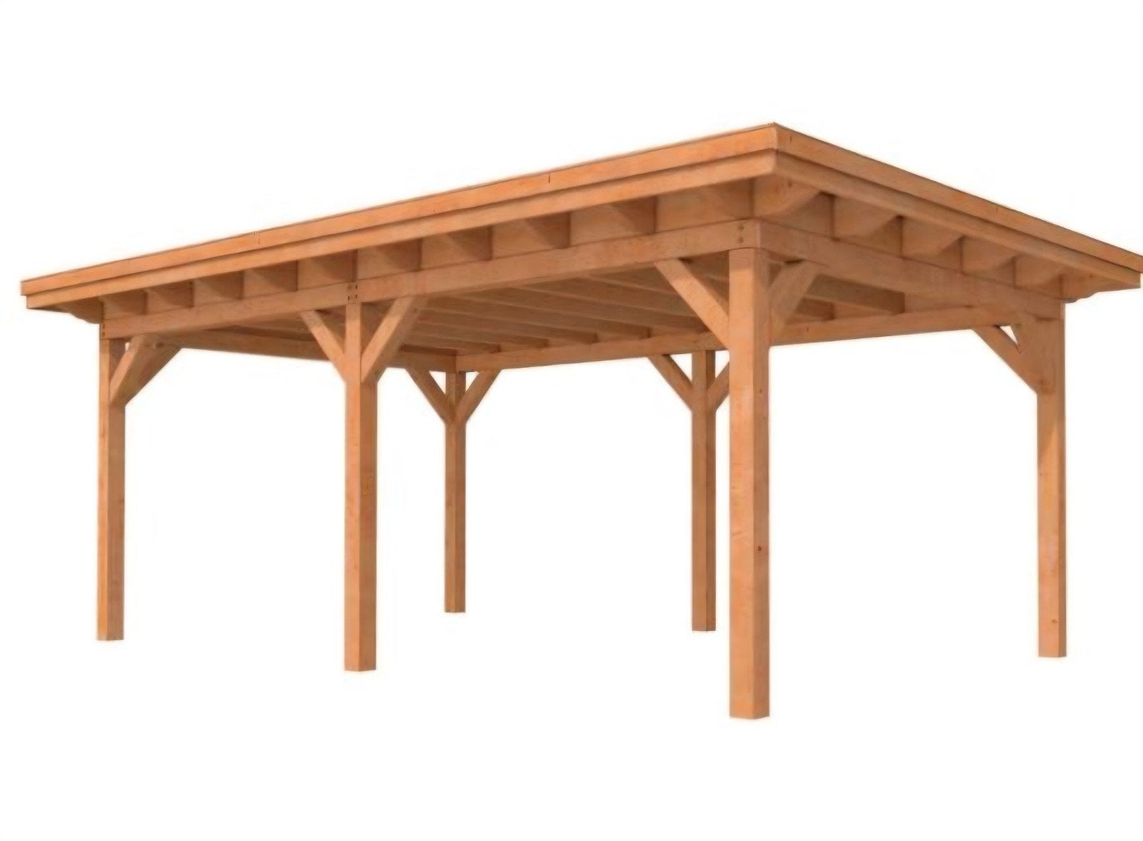 Nieuwe Douglas overkapping 6x4m - Robuust en Duurzaam, Ophalen, Nieuw, Veranda