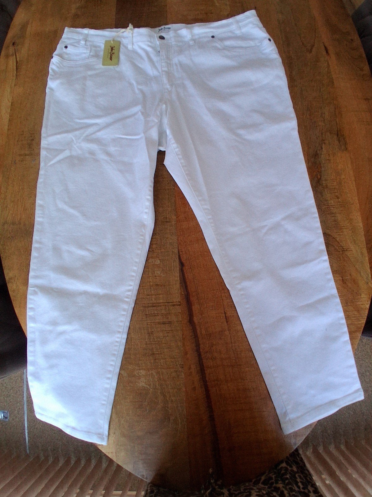 Nieuwe witte John Baner jeans - Maat 54, Kleding | Dames, Ophalen, Overige jeansmaten, Nieuw, Wit