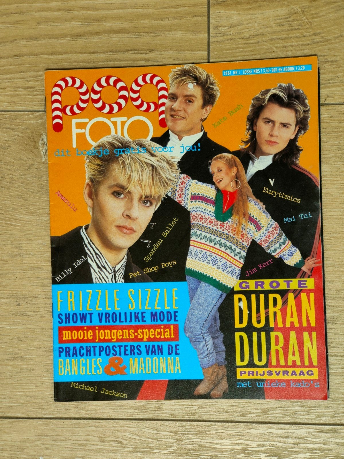 Popfoto nr. 1 van 1987. Super Poster Bangles & Madonna, Verzamelen, Ophalen of Verzenden, 1980 tot heden, Nederland, Tijdschrift