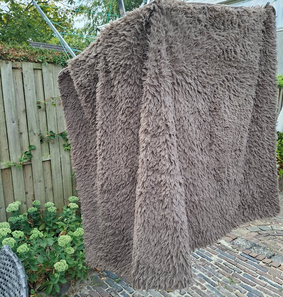 Wasbaar fluffy vloerkleed, Ophalen of Verzenden, Zo goed als nieuw, Rechthoekig, 200 cm of meer