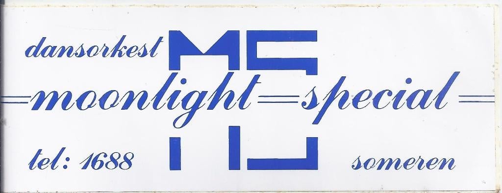 So303 sticker dansorkest moonlight special someren, Ophalen of Verzenden, Zo goed als nieuw, Meerdere stickers