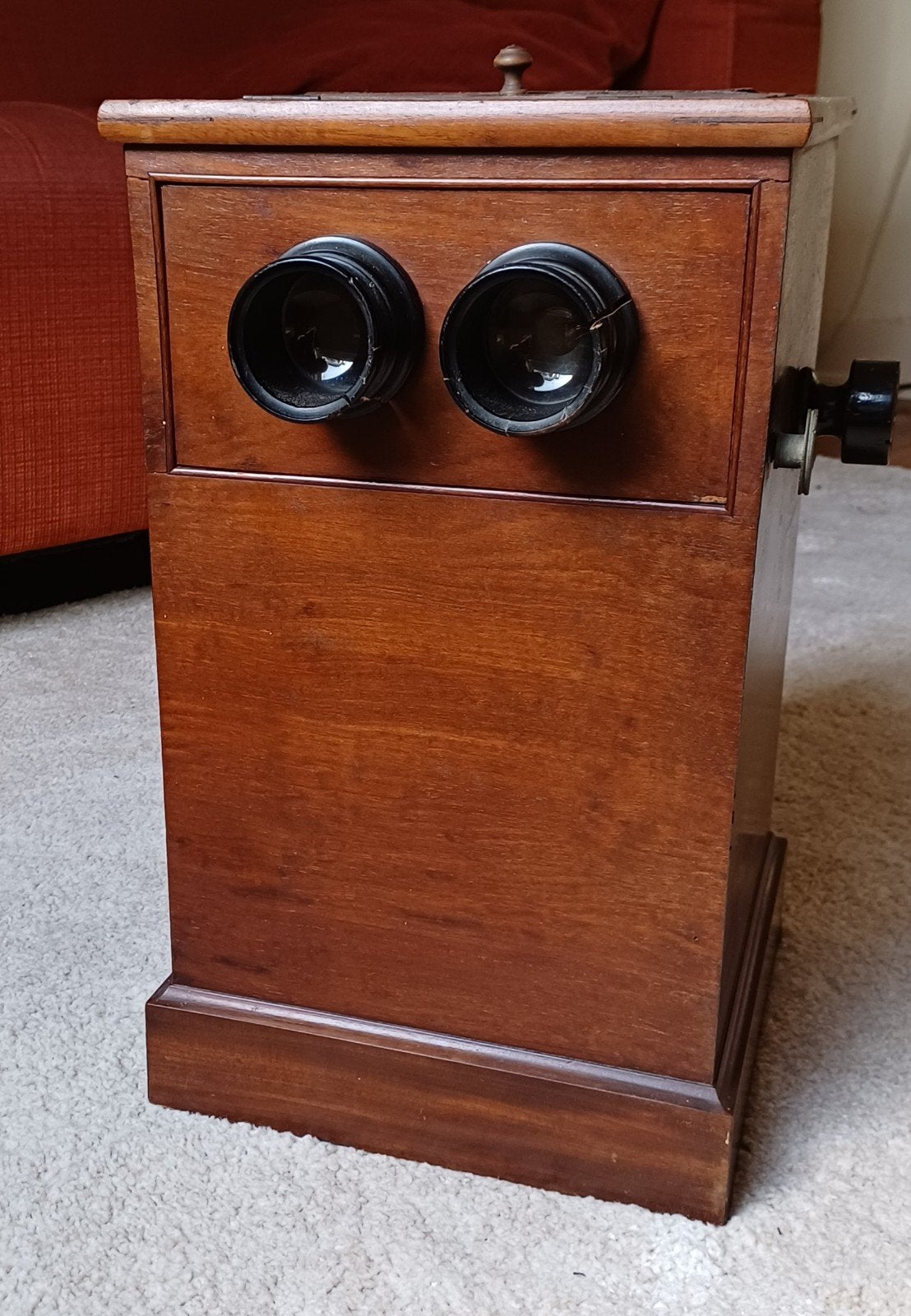 stereoscoop tafelmodel met foto's, Ophalen, Voor 1940, Gebruikt