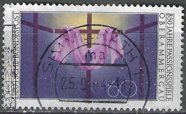 Duitsland Bundespost 1984 - Yvert 1033 - Passiespelen (ST), Verzenden, BRD, Gestempeld