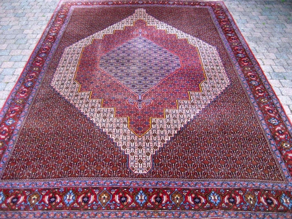 Mooi Perzisch handgeknoopt tapijt -3m x 2m (Senneh) uit Iran, Huis en Inrichting, Stoffering | Tapijten en Kleden, Ophalen, Crème
