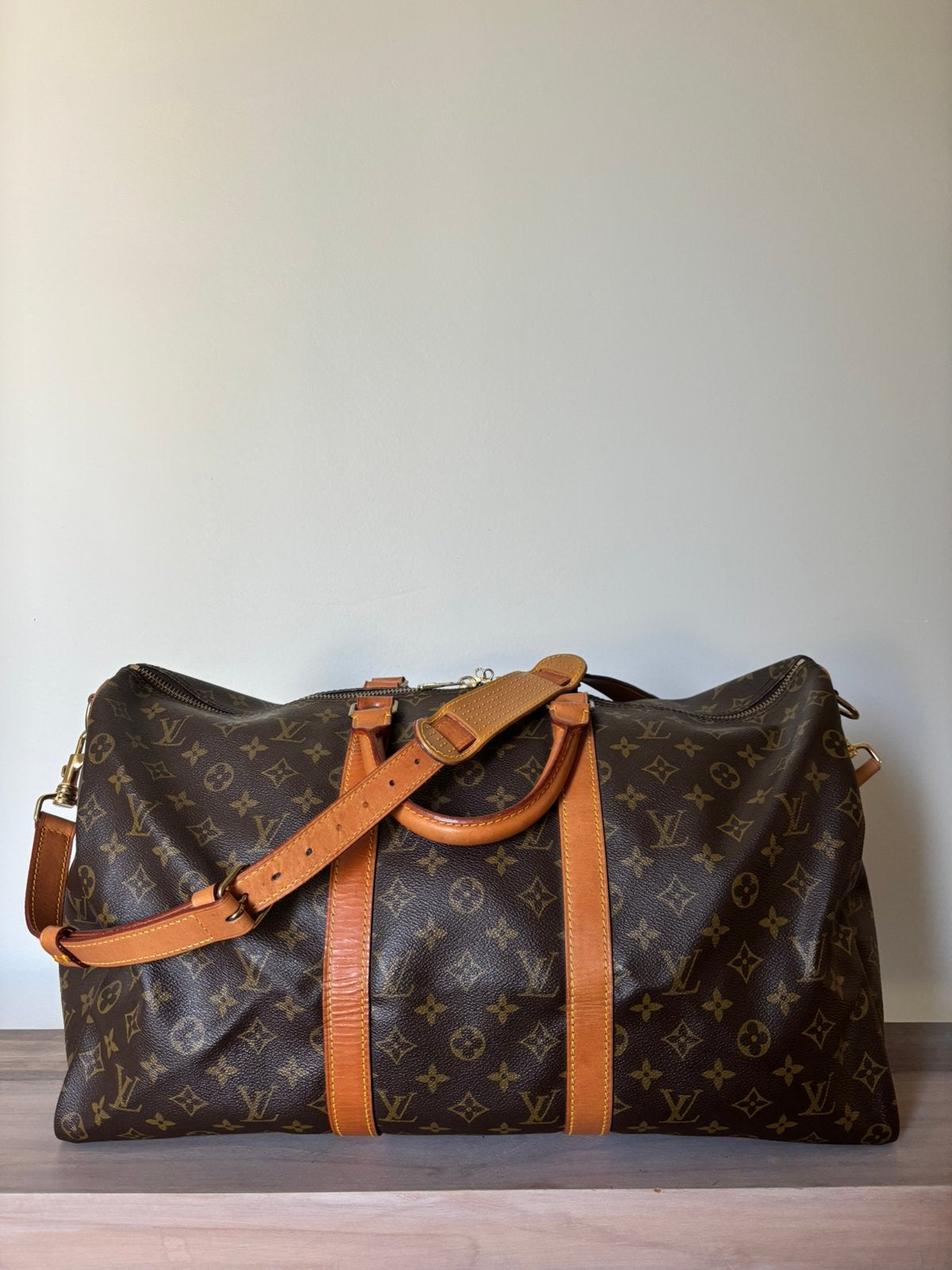 Louis Vuitton Keepall 50, 40 tot 60 cm, 30 cm of meer, Bruin, Minder dan 35 cm