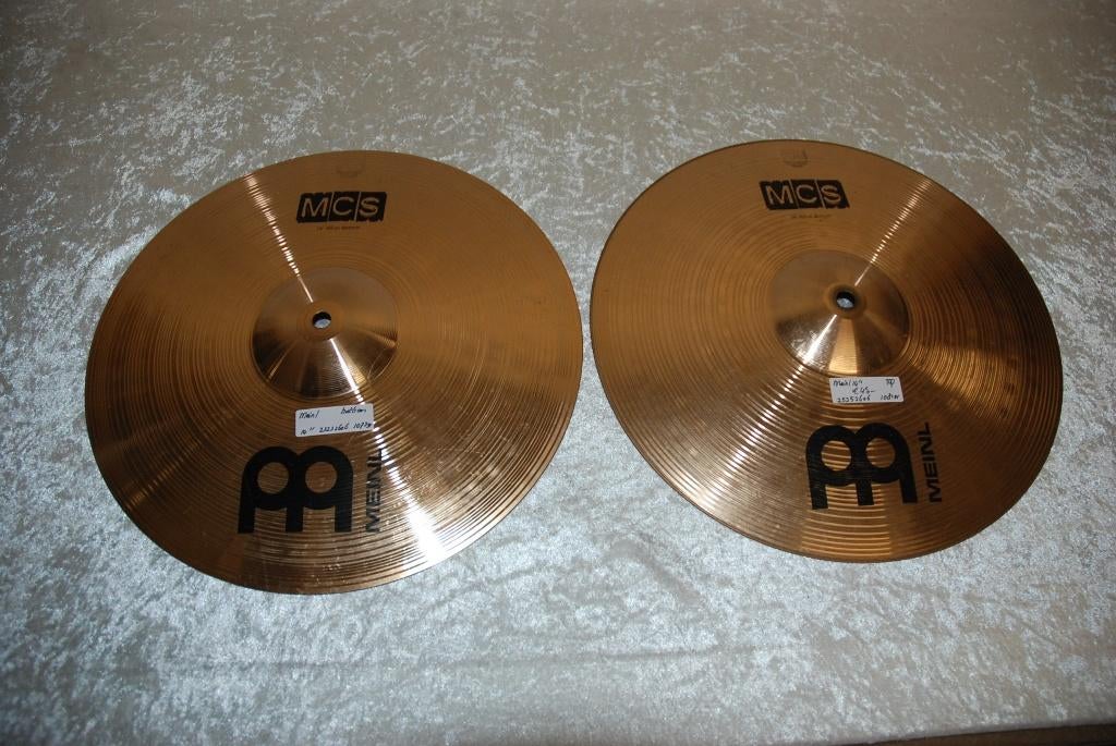 Meinl MCS hihat bekkens 1073/1085gr 14 inch  <25252606>, Muziek en Instrumenten, Gebruikt, ., Drums of Percussie, Ophalen of Verzenden