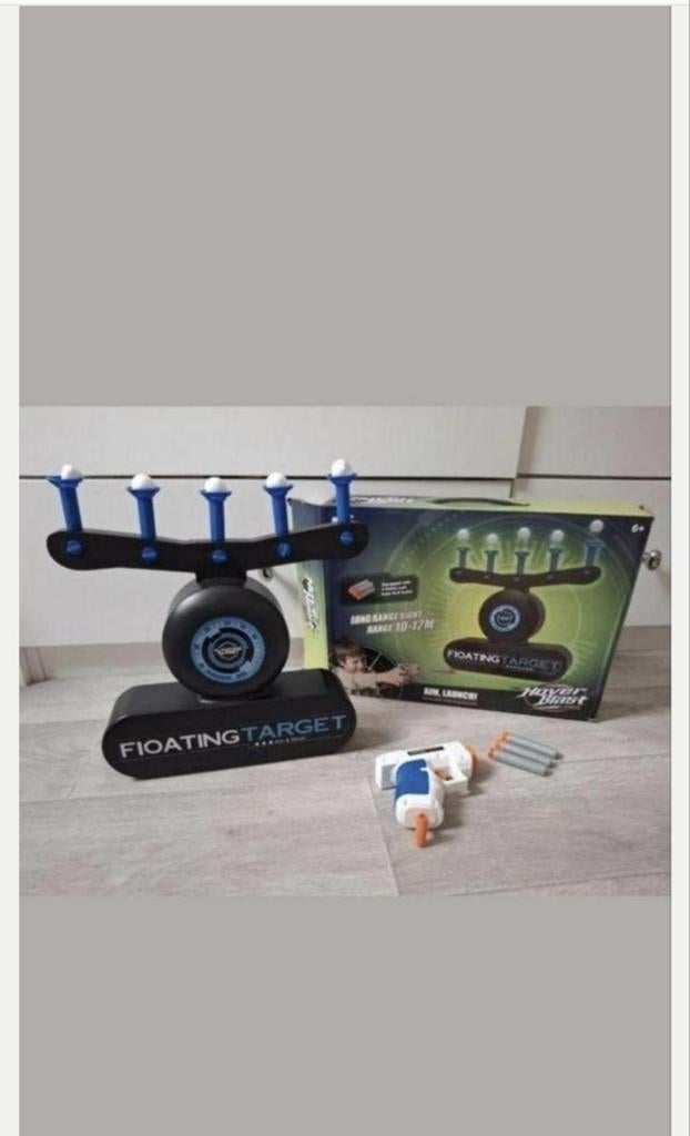 Schietspel (nerf) floting target in doos 6 + ( nerf pistool), Ophalen of Verzenden, Zo goed als nieuw