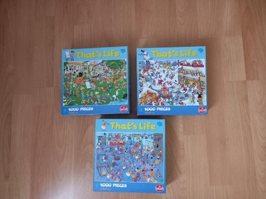 That's Life puzzels 1000 stukjes, Ophalen of Verzenden, 500 t/m 1500 stukjes, Zo goed als nieuw, Legpuzzel