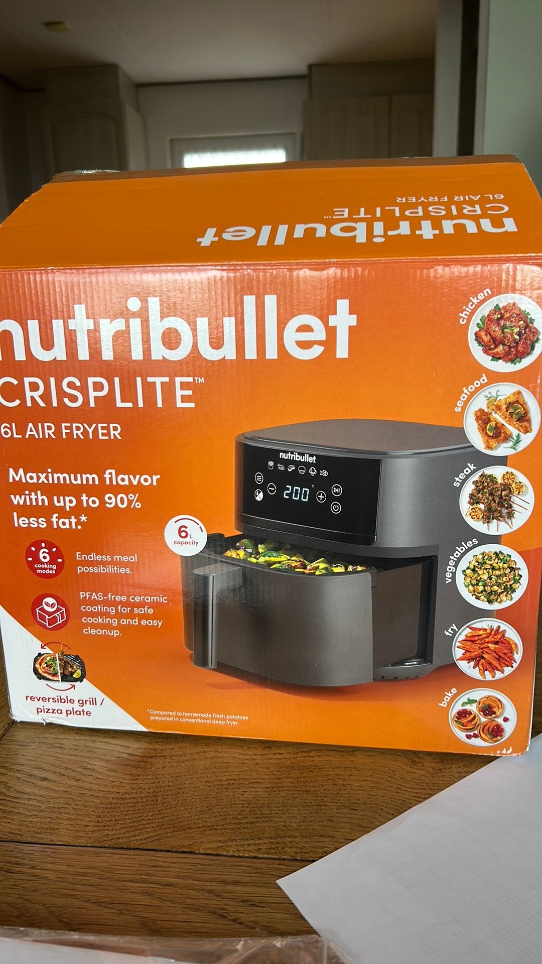 Nutribullet arfryer, Ophalen of Verzenden, Nieuw, Airfryer