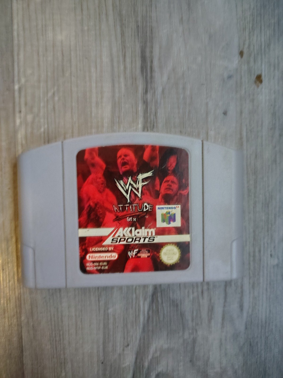 WWF Attitude N64 Game - Klassieke Wrestling Actie, Spelcomputers en Games, Games | Nintendo 64, Gebruikt, Vechten, Ophalen of Verzenden