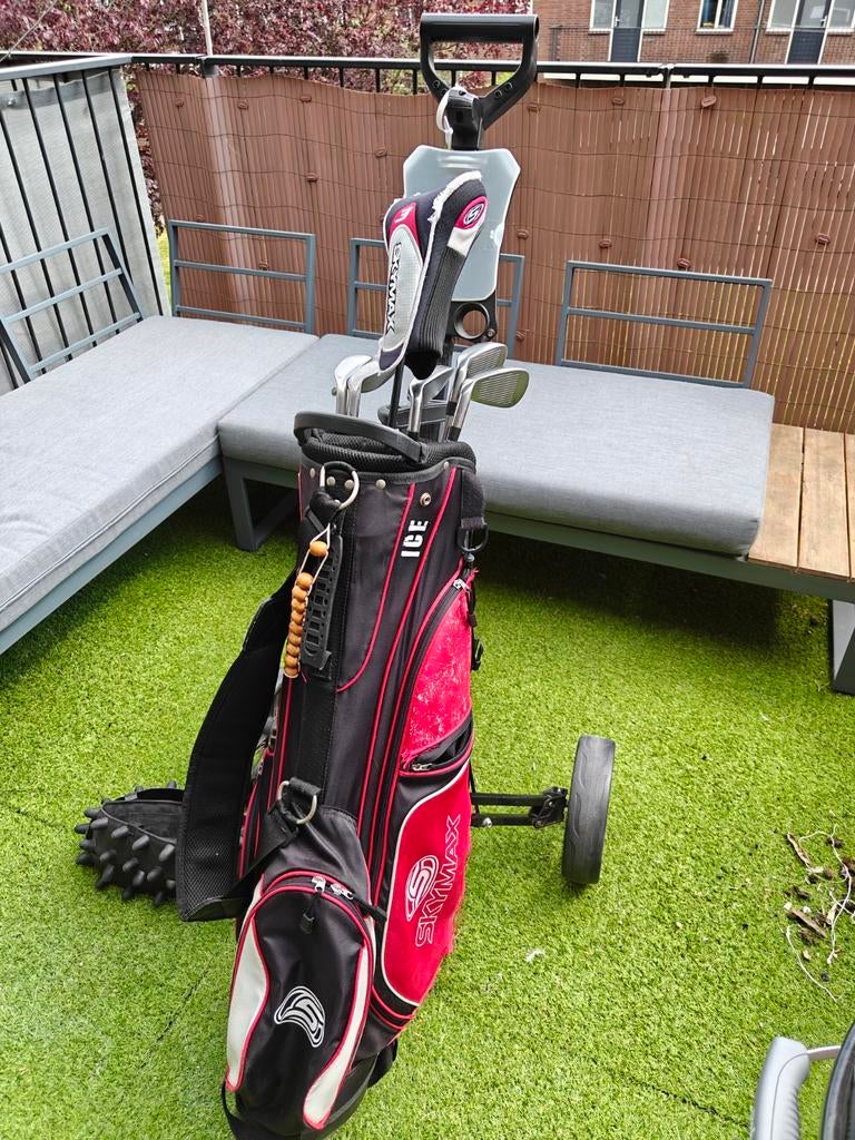 Skymax ICE IX-5 beginners golfset met tas en trolley, Sport en Fitness, Golf, Ophalen, Gebruikt, Set, Overige merken