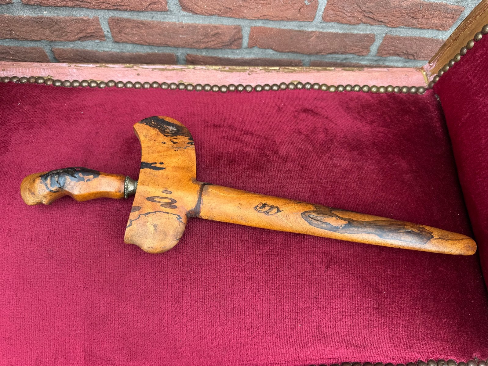 Antieke Javaanse Kris/Keris met Fraaie Houten Schede, Ophalen of Verzenden