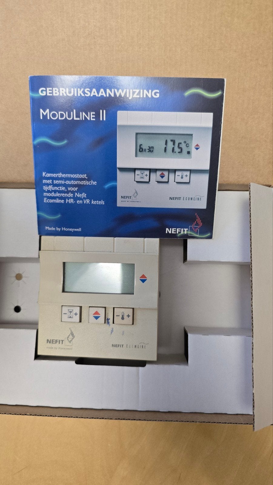 Nefit ModuLine II Kamerthermostaat - Gebruikt, Doe-het-zelf en Verbouw, Ophalen of Verzenden, Gebruikt