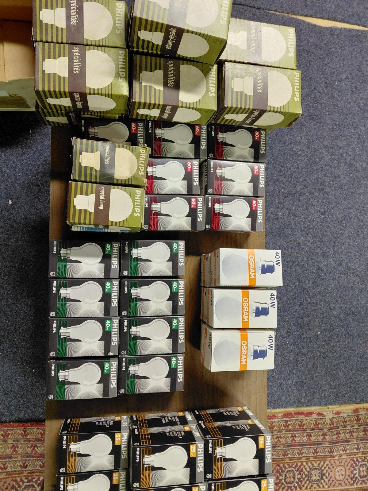 Bajonet fitting lampen. Diverse wattage. Peervormig., Ophalen, Philips, B22 (Bajonetsluiting), Gloeilamp
