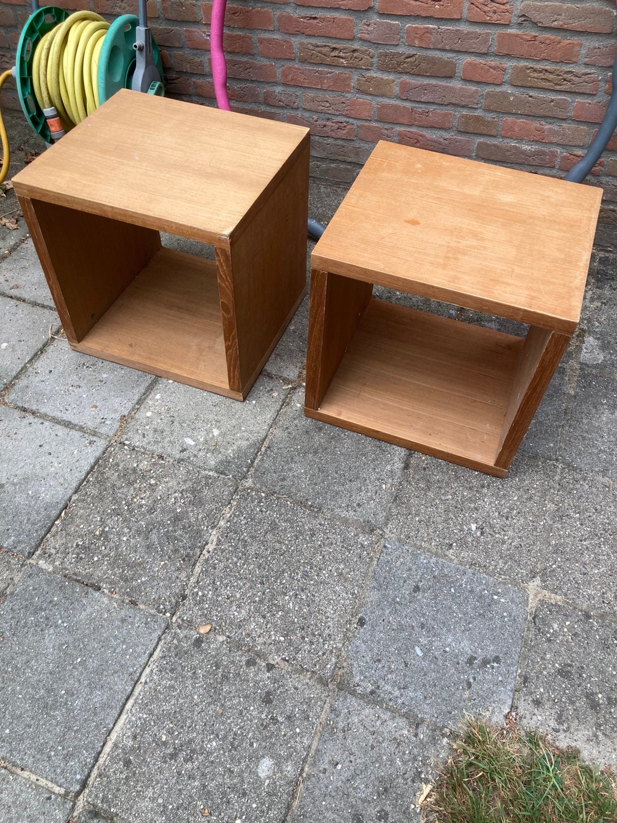 Houten kubussen, Ophalen, Zo goed als nieuw, Minder dan 45 cm