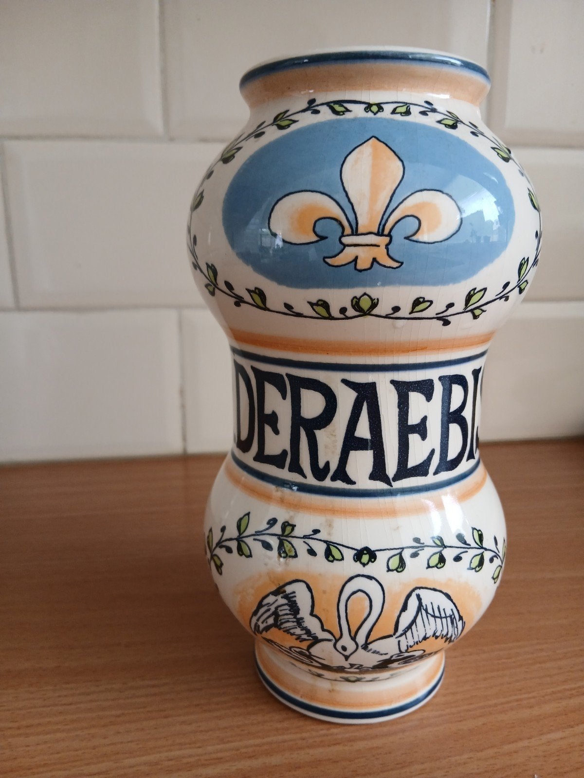 Vintage Hollandse apotheek pot handgeschilderd, Ophalen of Verzenden