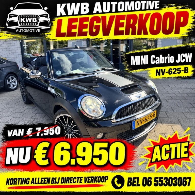 MINI Cabrio 1.6 Cooper S JCW Origineel | Leer | Navigatie Un