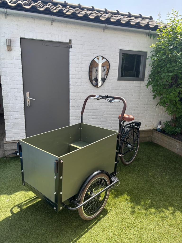Bakfiets, Ophalen, Gebruikt, Velgrem, 2 kinderen