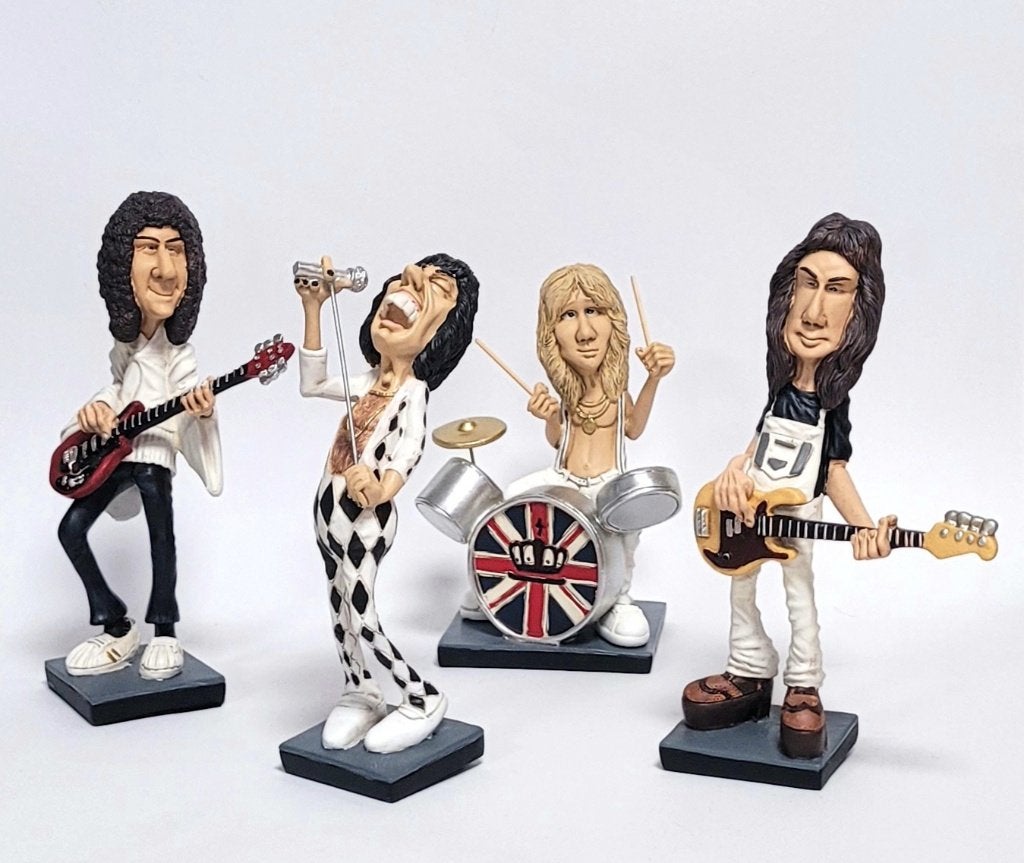 Freddie Mercury Queen zwart wit beeldje by Stratford deco, Info@deconoord.nl, Deco Noord, Nieuw, Ophalen of Verzenden