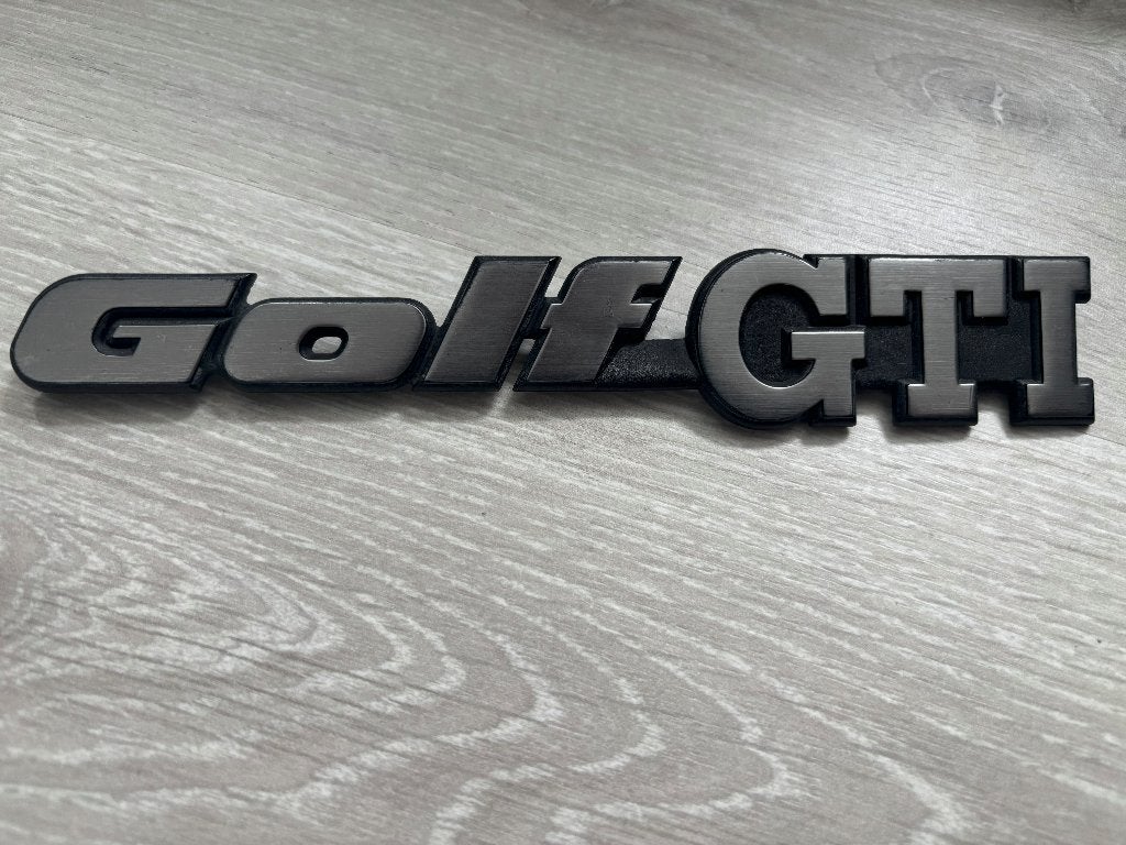 Volkswagen Golf 2 GTI badge embleem - origineel, Ophalen of Verzenden