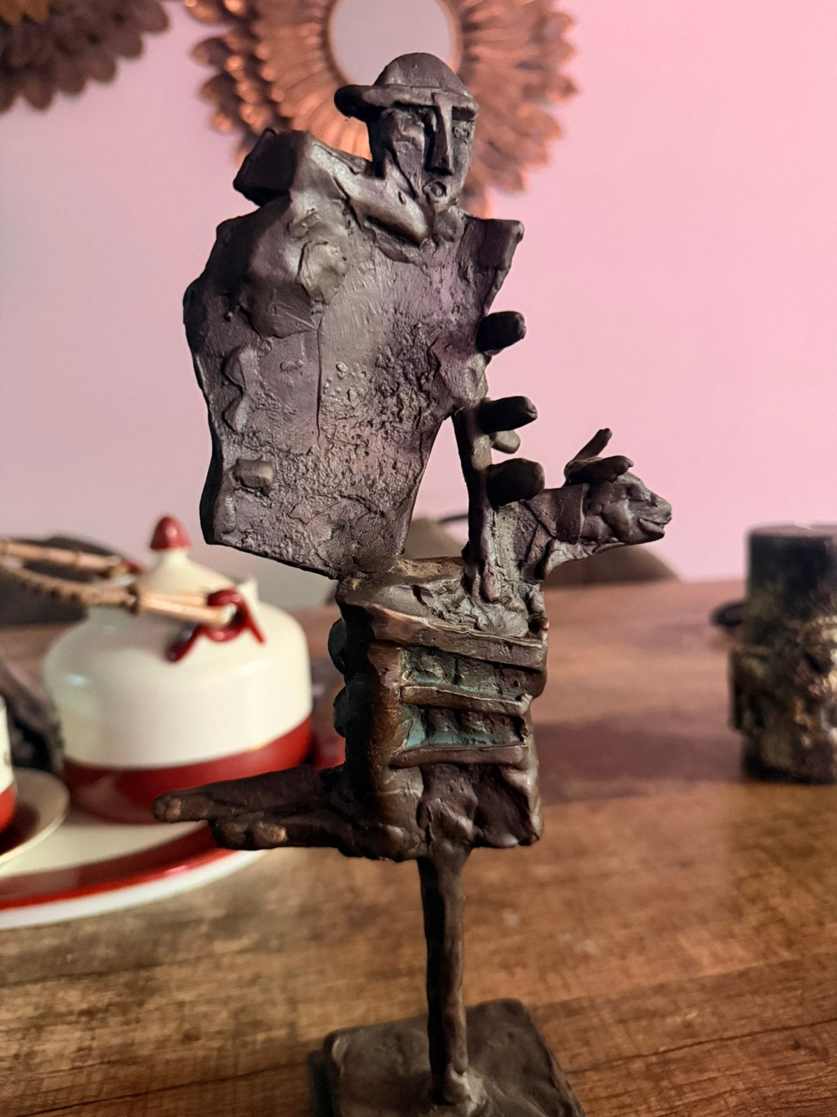 Beeld Eric Claus? De wachter? Sculptuur kunst brons bronzen, Ophalen of Verzenden