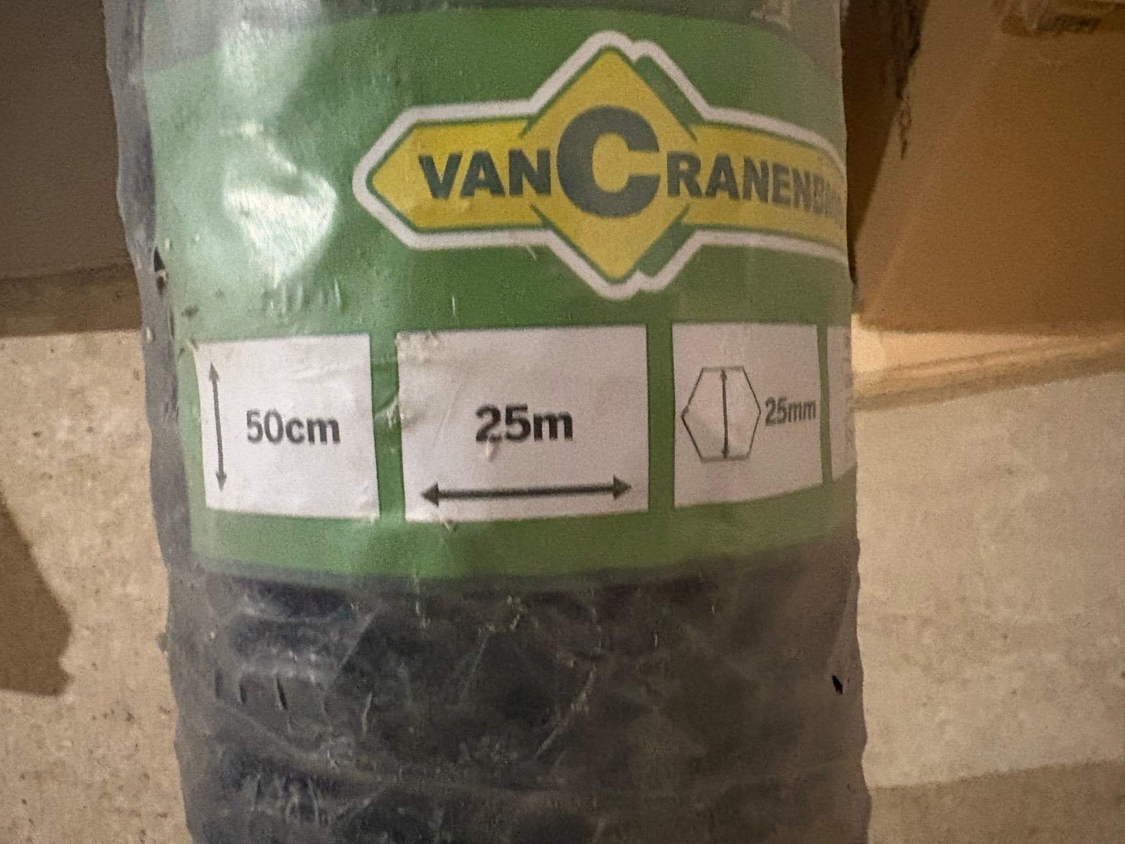 Kippengaas 50cm x 25m groen - Nieuw in verpakking, Tuin en Terras, Gaas en Draad, Ophalen of Verzenden, Nieuw, 20 meter of meer