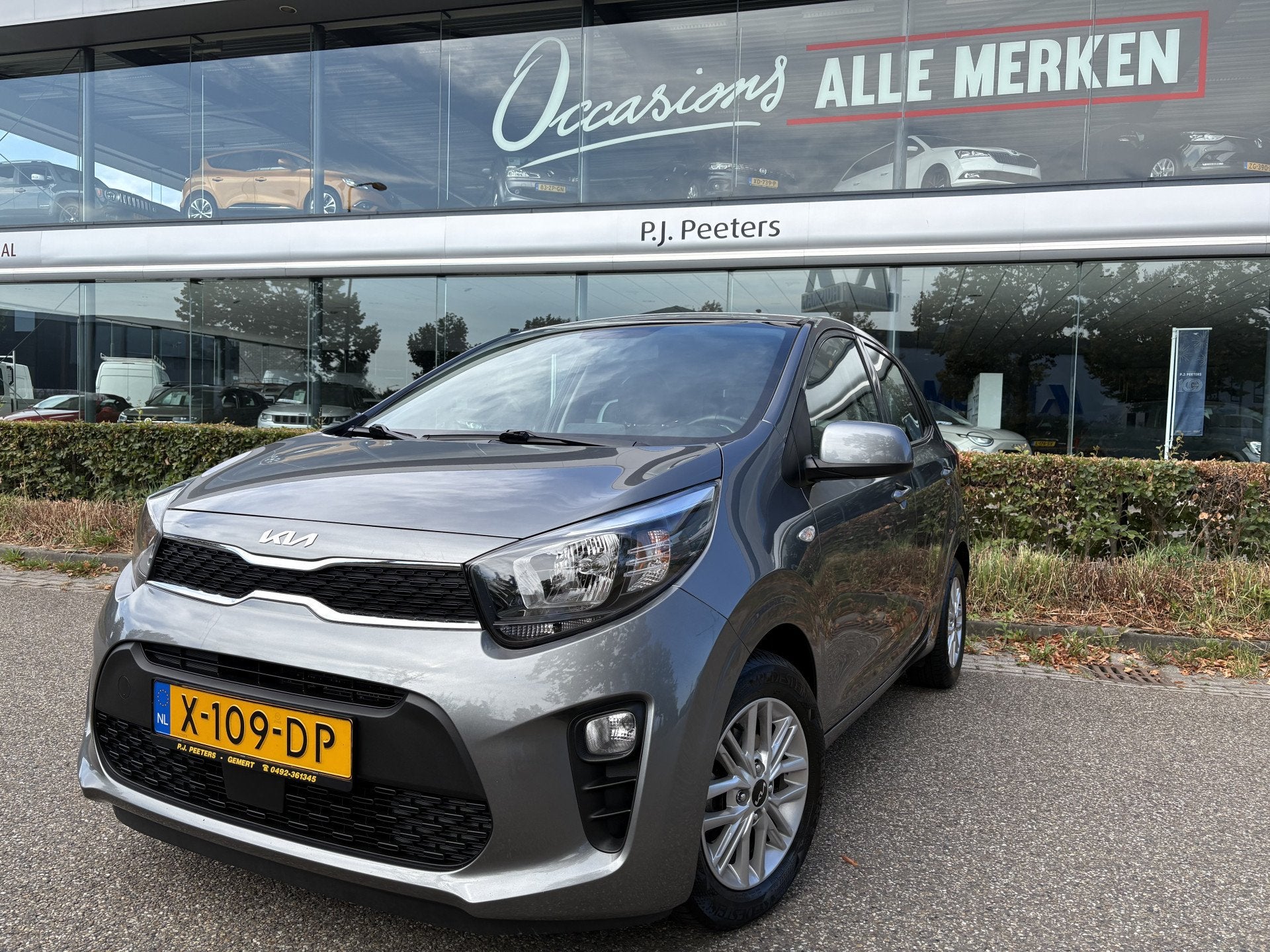 Kia Picanto 1.0 DPi DynamicLine Achteruitrijcamera - Apple c, Voorwielaandrijving, Stof, Gebruikt, 4 stoelen