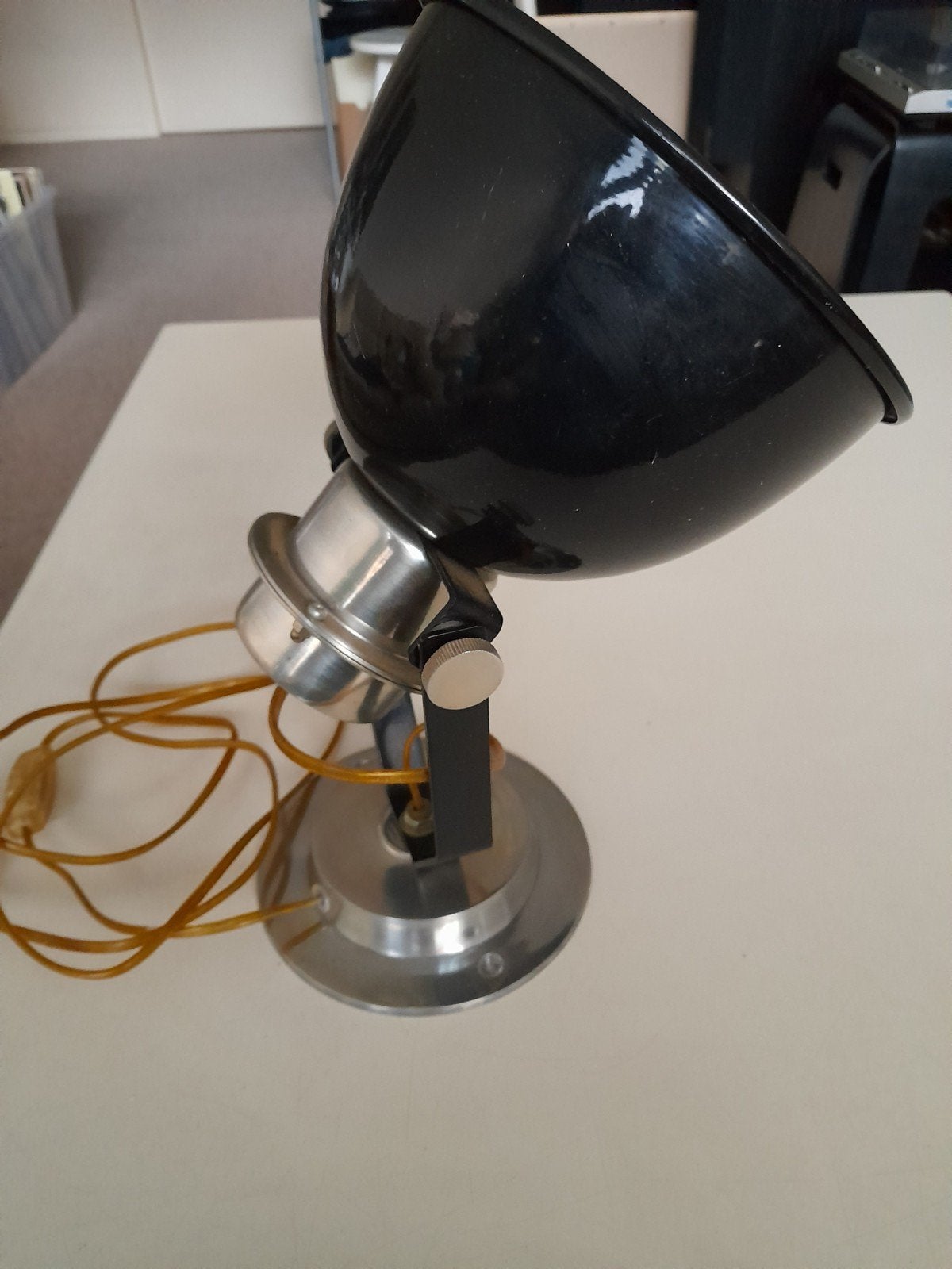 Bootlamp scheeperslamp emaille lampkap - zgan, Ophalen, Zo goed als nieuw