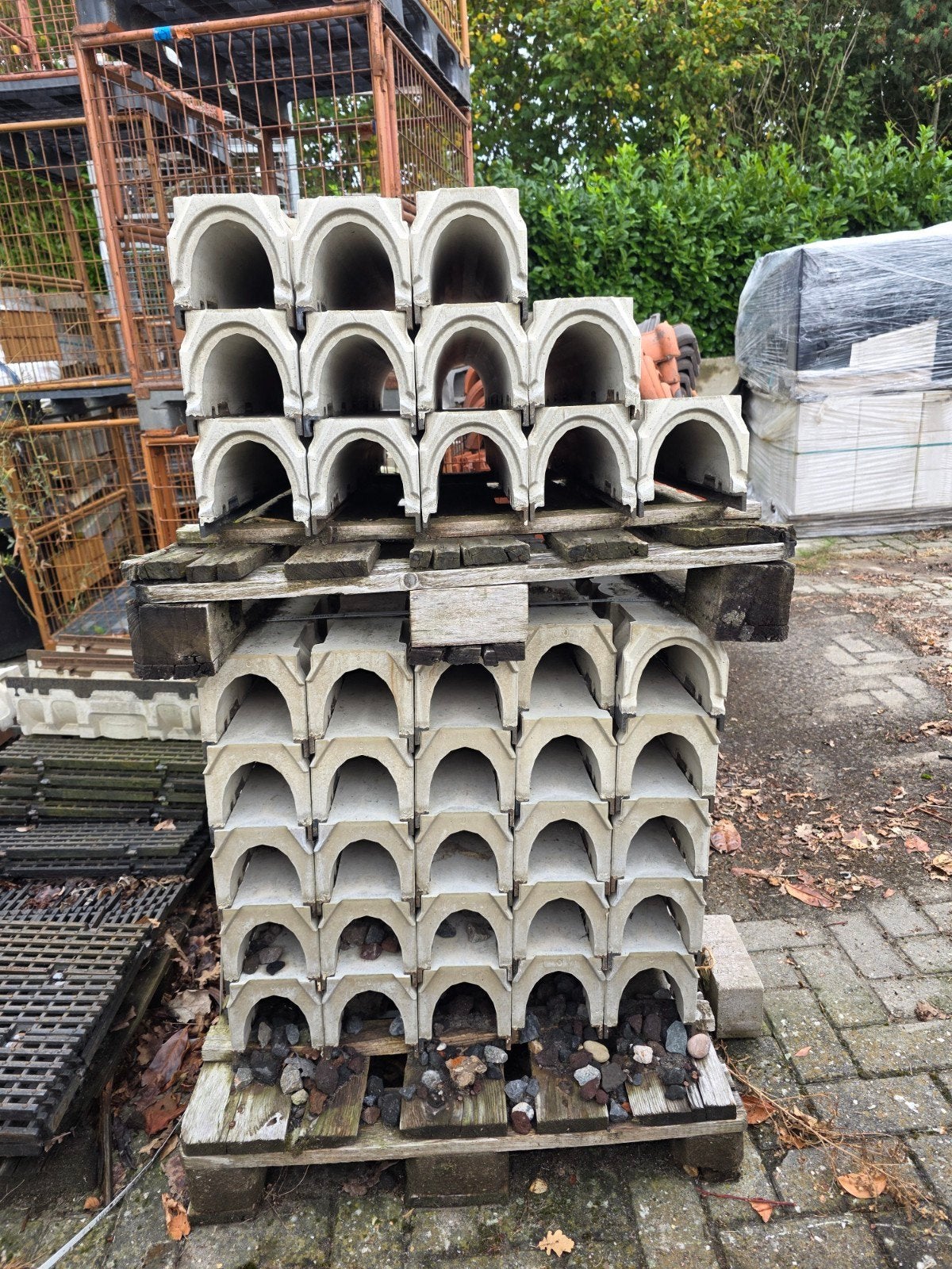 betonnen lijngoot, gietijzer rooster, Ophalen of Verzenden