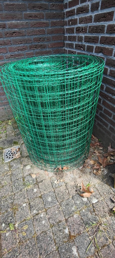 Groen geplastificeerd gaas, Ophalen, Nieuw, 10 tot 20 meter, Gaas