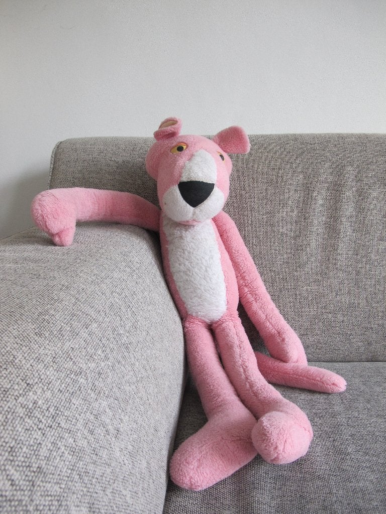 vintage pink panther  Roze panter, Verzenden, Gebruikt