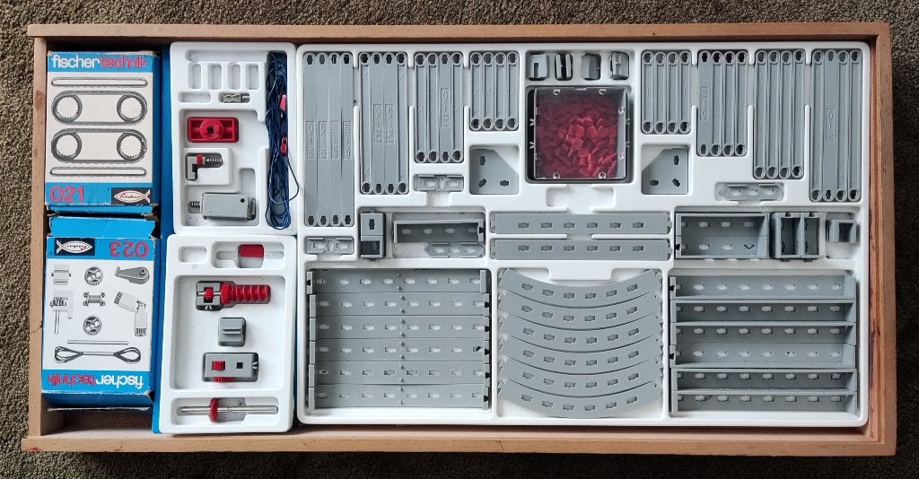 Uitgebreide set FisherTechnik 70er jaren, Ophalen of Verzenden, Gebruikt