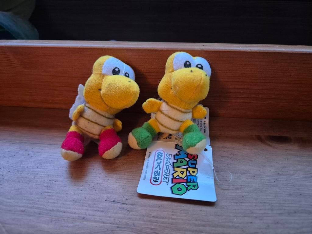 2x Koopa sleutelhanger knuffeltjes mario, Ophalen of Verzenden