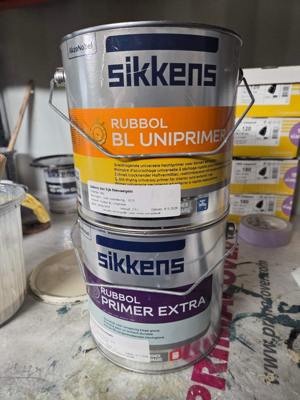 Sikkens Rubbol Primer RAL 1015 - Hoogwaardige Grondverf, Beige, Nieuw, Ophalen of Verzenden, Verf