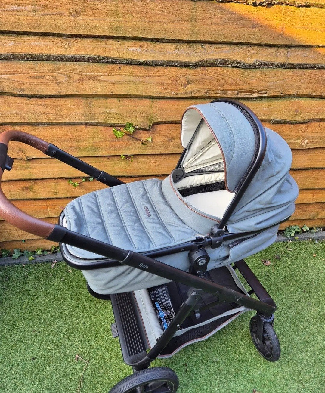 Qute kinderwagen groen, Ophalen, Overige merken, Met reiswieg