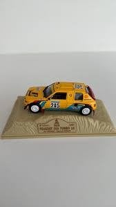 Peugeot 205 Turbo 16 Rally Modelauto - Geel, Ophalen of Verzenden, Zo goed als nieuw, Auto, Norev