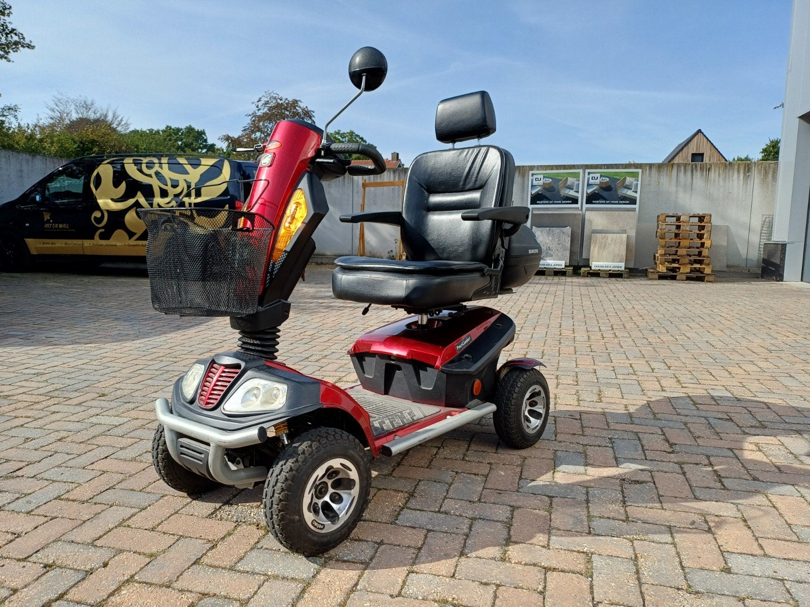 scootmobiel 4 wieler, 1100km merk Sterling Practicomfort S41, Ophalen of Verzenden, Zo goed als nieuw, Sterling, 16 km/u of meer