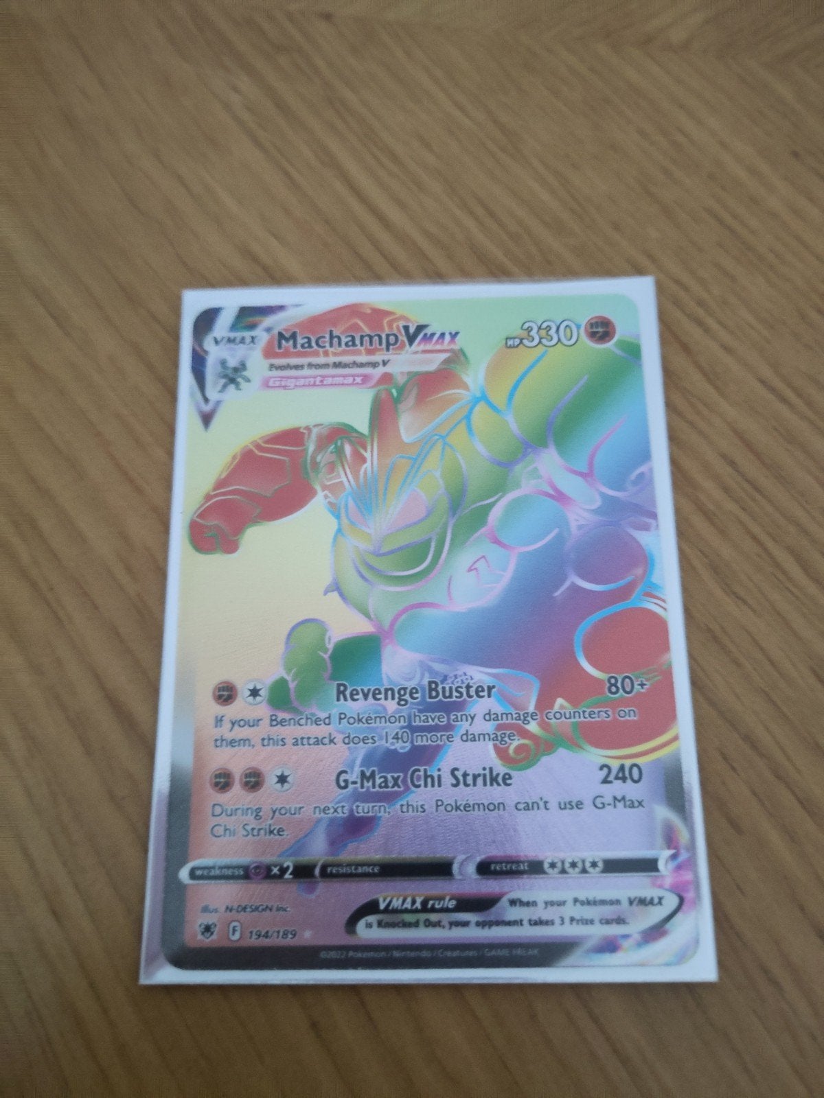 Machamp V Max, Ophalen of Verzenden, Zo goed als nieuw
