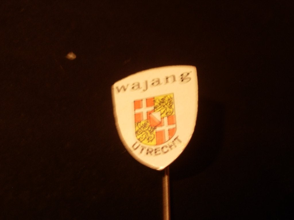 Speldje van wajang Utrecht, Verzamelen, Speldjes, Pins en Buttons, Verzenden, Zo goed als nieuw, Merk, Speldje of Pin