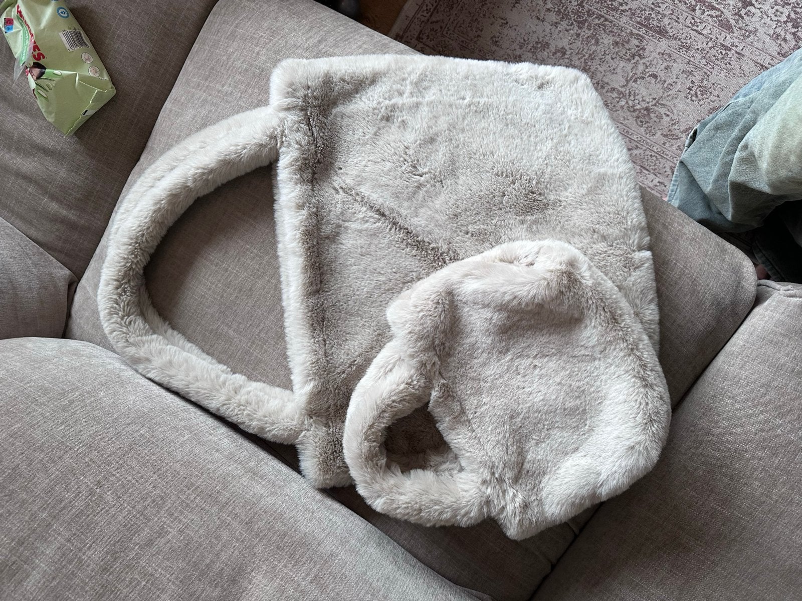 Studio Noos Mom Bag + Mini Faux Fur, Ophalen of Verzenden, Zo goed als nieuw, Beige, Shopper