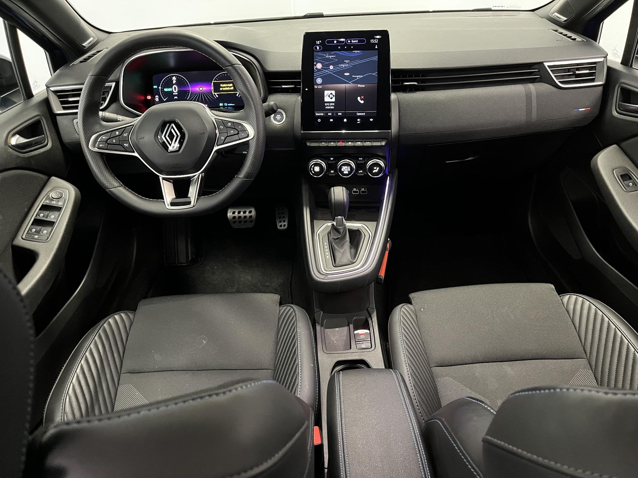 Renault Clio 1.6 E-Tech Full Hybrid 145 esprit Alpine | Bose, Auto's, Gebruikt, Euro 6, Blauw, Leder en Stof