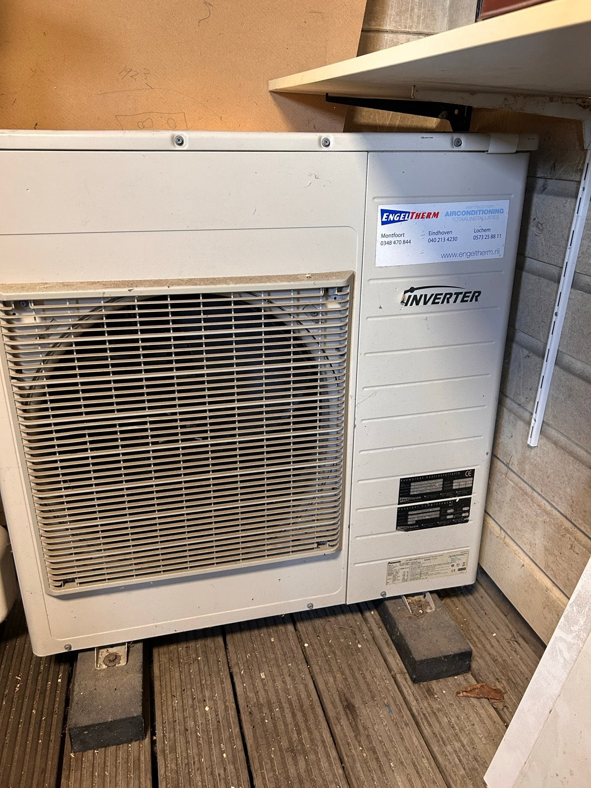airco - Panasonic, Mitsubishi binnen en buiten units, Ophalen, Minder dan 60 m³, 3 snelheden of meer, Afstandsbediening