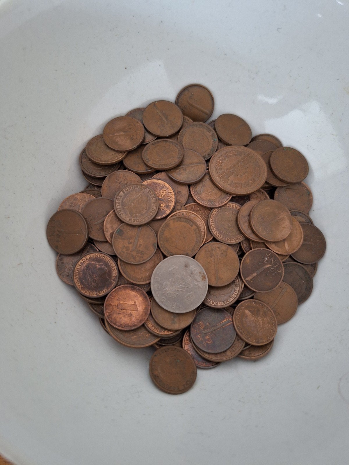Gulden centen en een paar andere buitenlandse muntjes, Postzegels en Munten, Munten en Bankbiljetten | Verzamelingen, Ophalen of Verzenden
